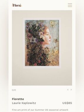 *FREE with purchase* art print for Ffern Summer ‘26